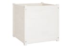 Vidaxl 810560 Garden Planter White 60x60x60 Cm Solid Pinewood