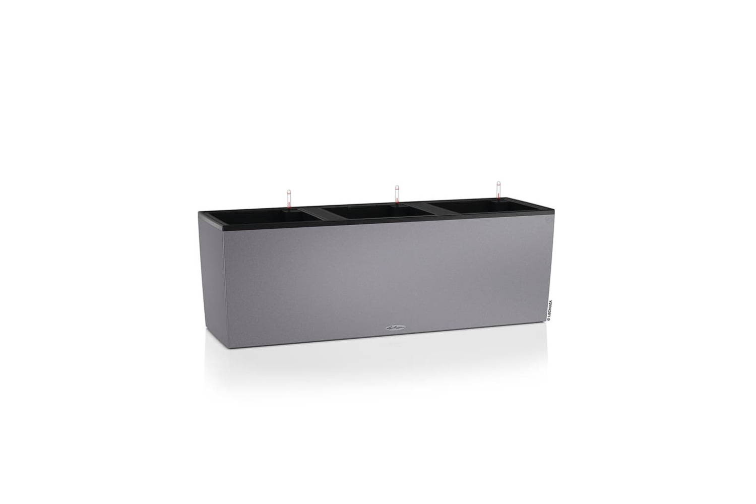 Lechuza 442075 Planter Trio Stone 30 All-in-one Stone Grey