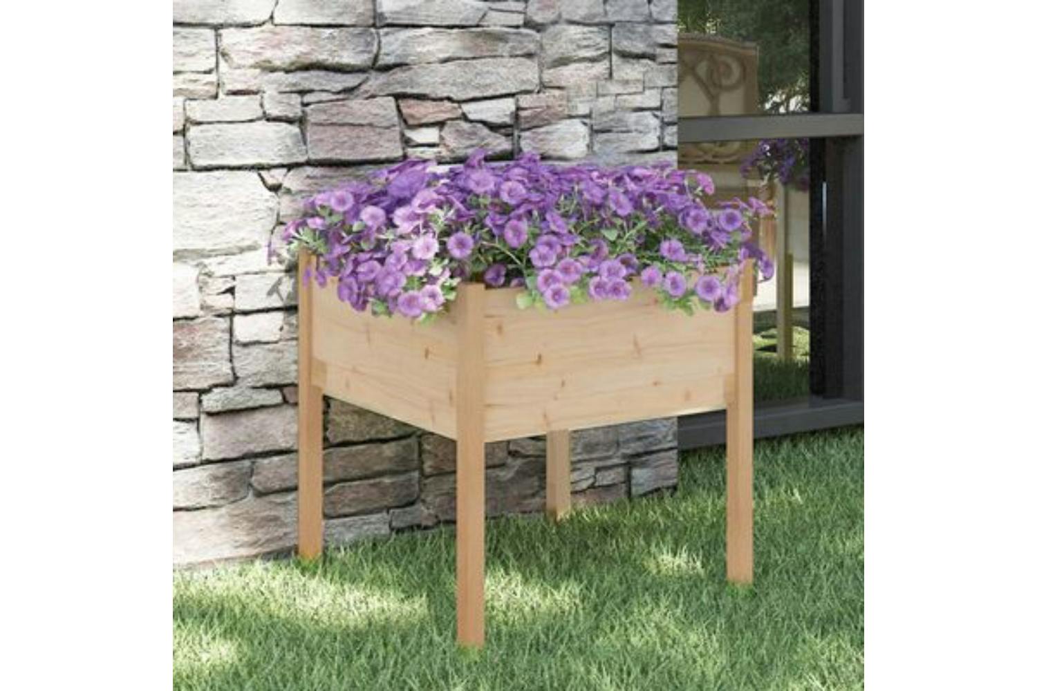 Vidaxl 810809 Garden Planter 70x70x70 Cm Solid Pinewood