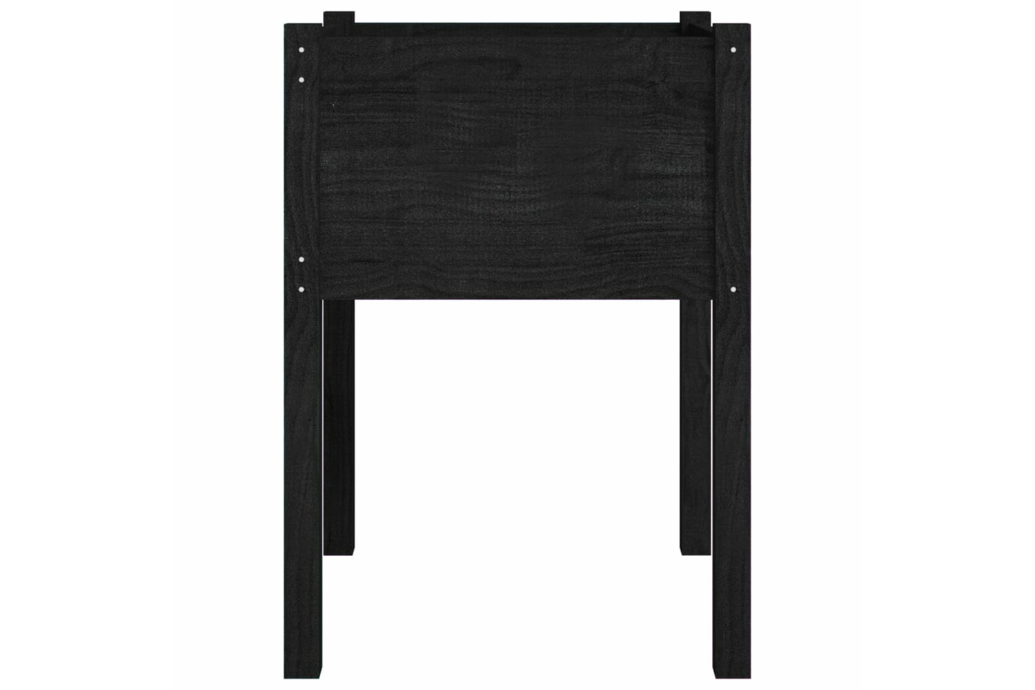 vidaXL 810807 Garden Planter Black 50x50x70cm Solid Pinewood