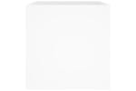 Vidaxl 808798 Planter Box High Gloss White 40x40x40 Cm Engineered Wood