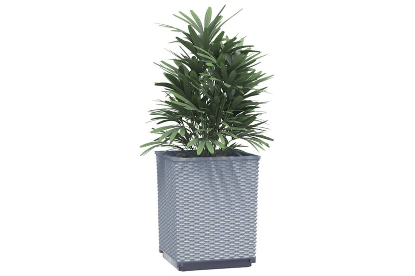 Vidaxl 364181 Planters 2 Pcs Light Grey 30x30x37 Cm Polypropylene