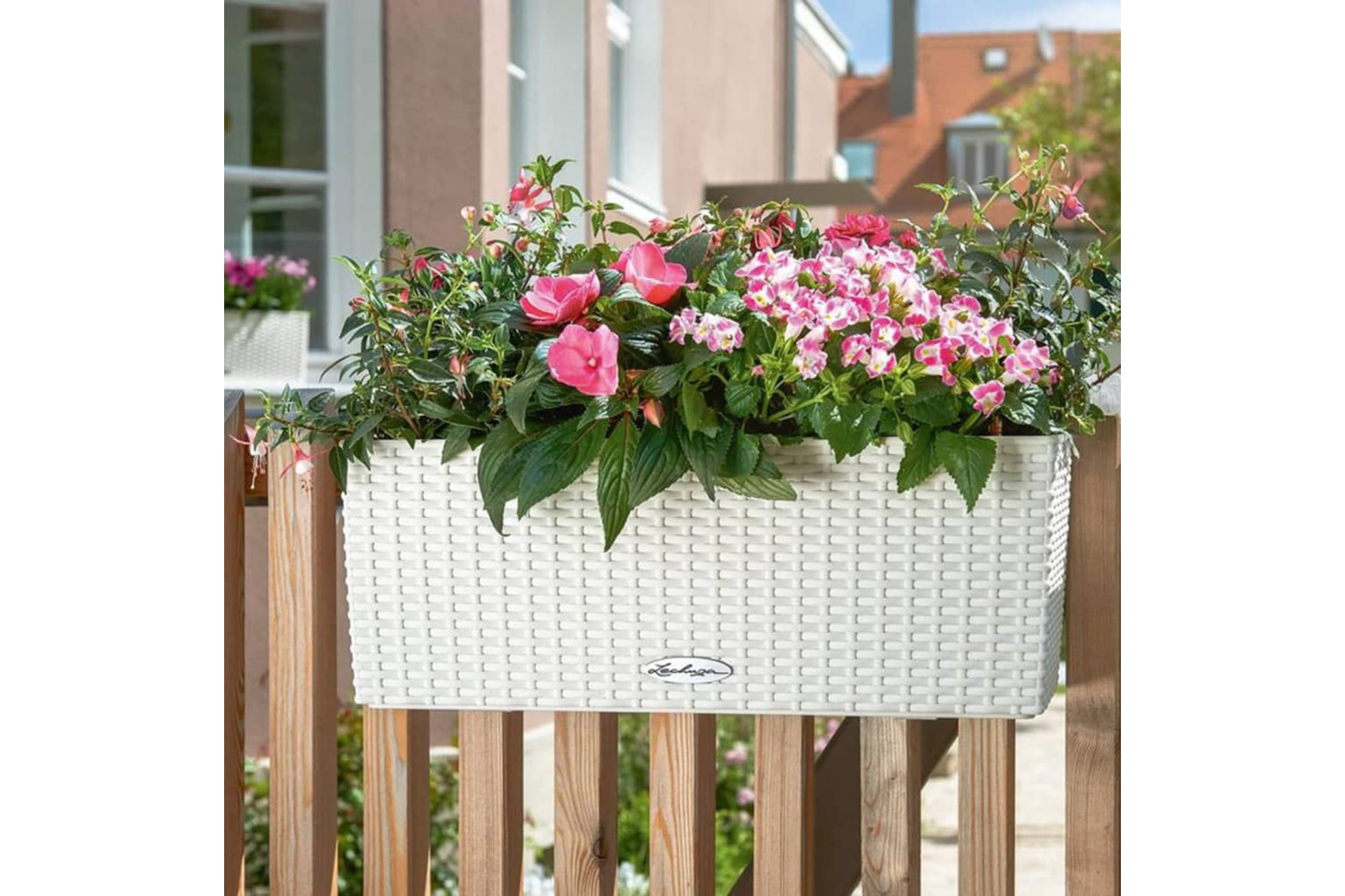 Lechuza Planter Balconera Cottage 50 All-in-one White