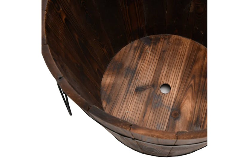 Vidaxl 363361 3 Piece Wooden Bucket Planter Set Solid Wood Fir