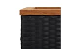 Vidaxl 319414 Planter Black 40x40x40 Cm Poly Rattan