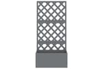 Vidaxl 362577 Trellis Planter Grey 65x33x135 Cm Wpc