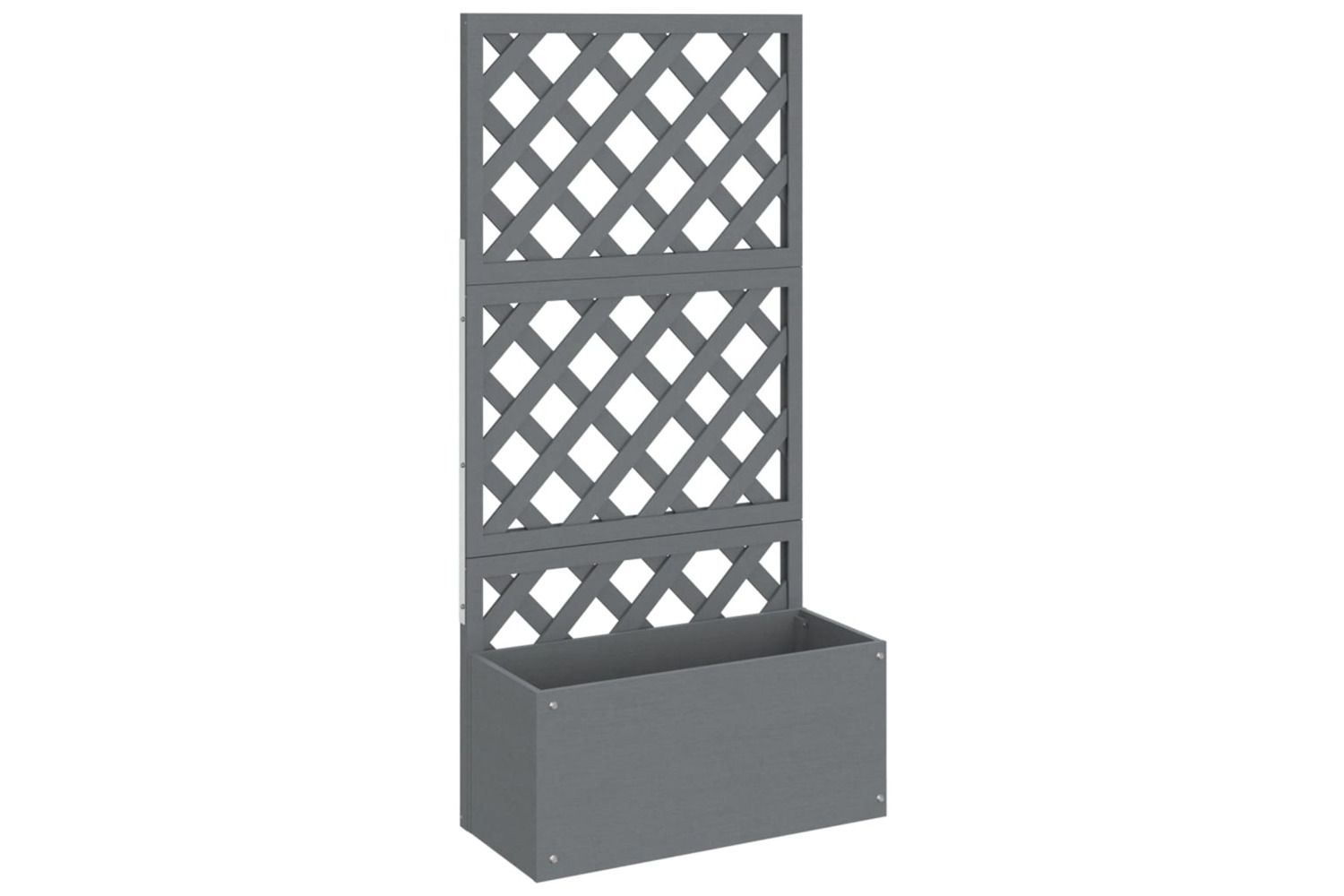 vidaXL 362577 Trellis Planter Grey 65x33x135cm Wpc