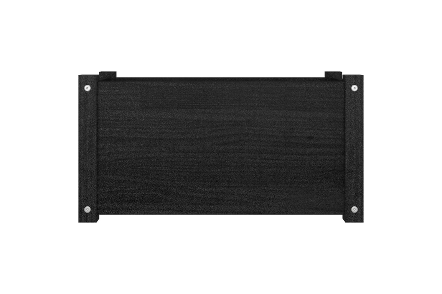 vidaXL 810712 Garden Planter Black 60x31x31cm Solid Pinewood