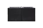 Vidaxl 319174 Garden Planter Black 157x80x80 Cm Poly Rattan