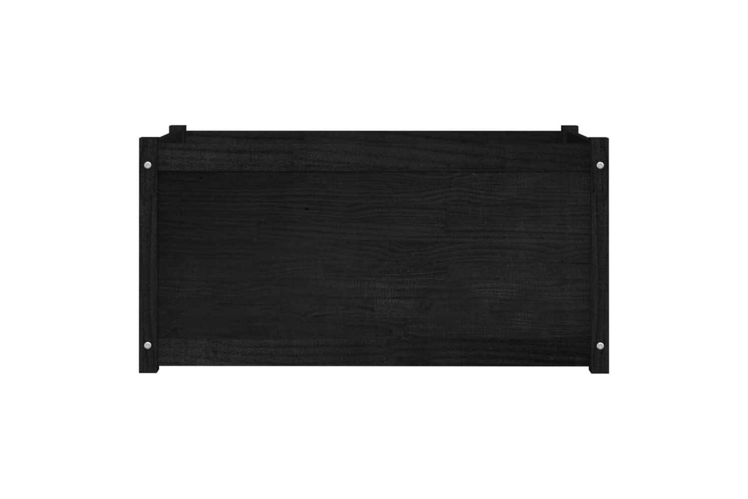 vidaXL 810732 Garden Planter Black 100x50x50cm Solid Pinewood