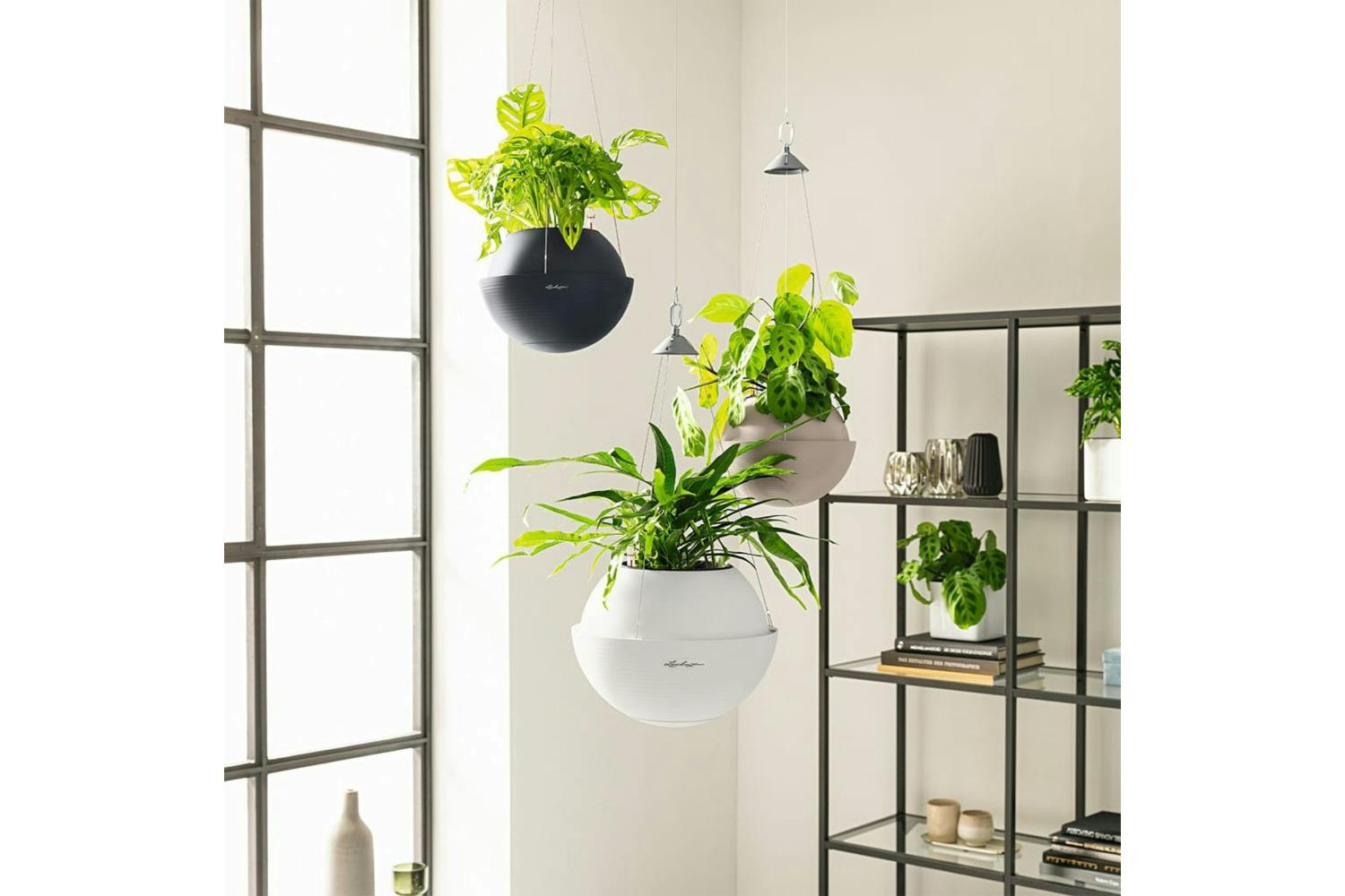 Lechuza 443302 Hanging Planter Bola Color 23 All-in-one White