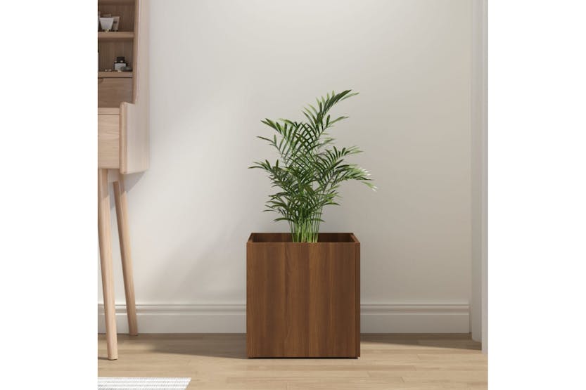 Vidaxl 820501 Planter Box Brown Oak 40x40x40 Cm Engineered Wood