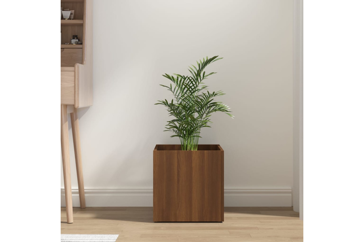 vidaXL 820501 Planter Box Brown Oak 40x40x40cm Engineered Wood