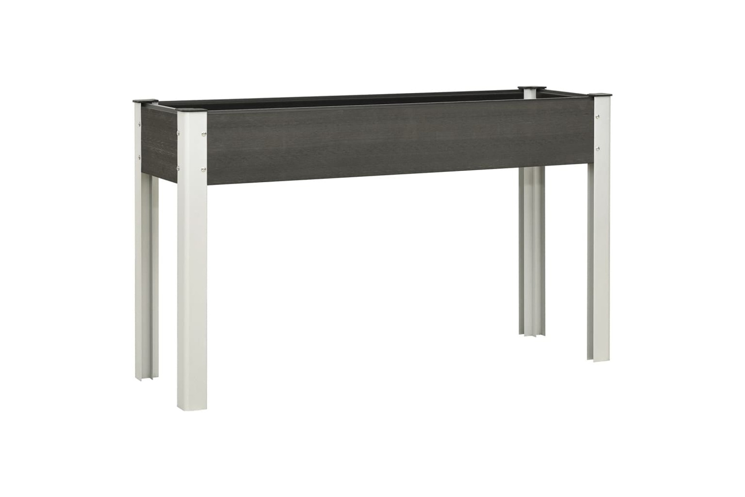 vidaXL 362566 Garden Raised Bed Grey 120x40x75cm Wpc