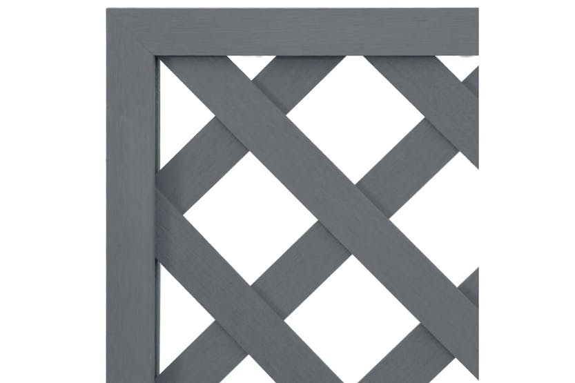 Vidaxl 362577 Trellis Planter Grey 65x33x135 Cm Wpc