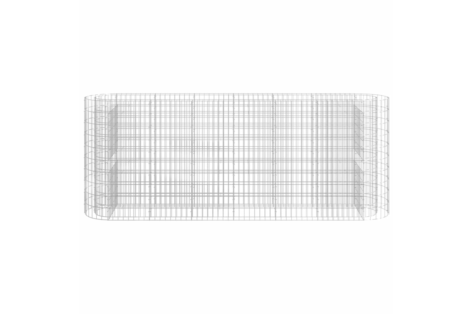 vidaXL 152034 Gabion Raised Bed Galvanised Iron 260x50x100cm