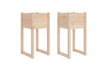 Vidaxl 822123 Planters 2 Pcs 40x40x81 Cm Solid Wood Pine