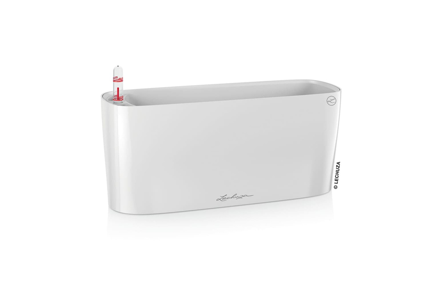 Lechuza 443318 Planter Delta 10 All-in-one High-gloss White