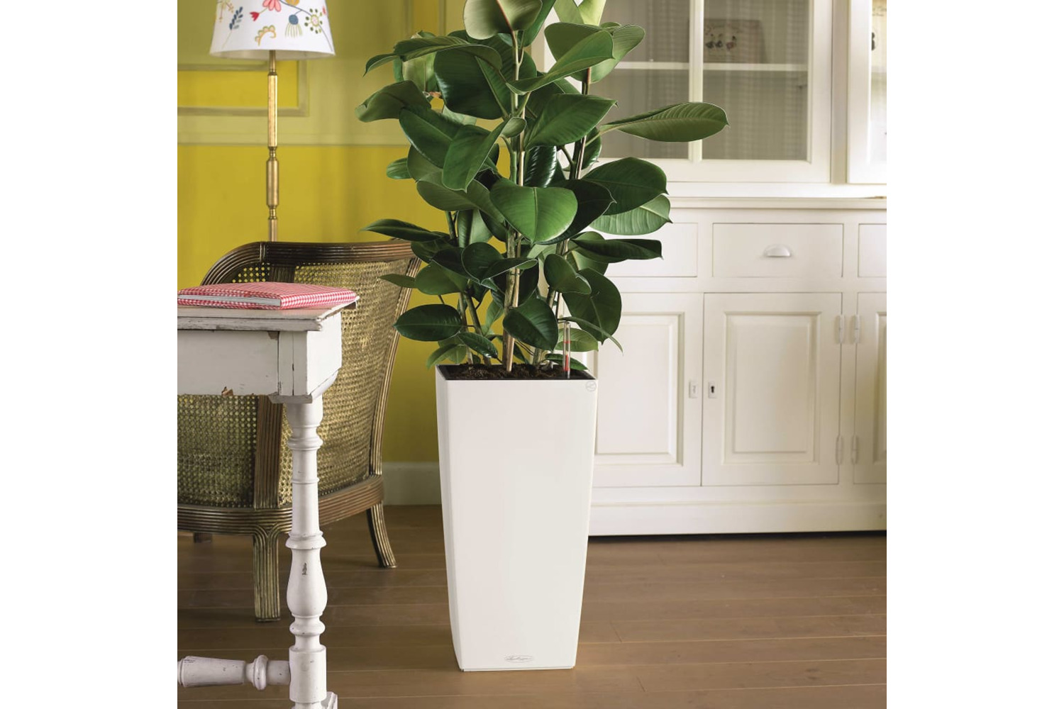 Lechuza Planter Cubico Color 40 All-in-one White 13150