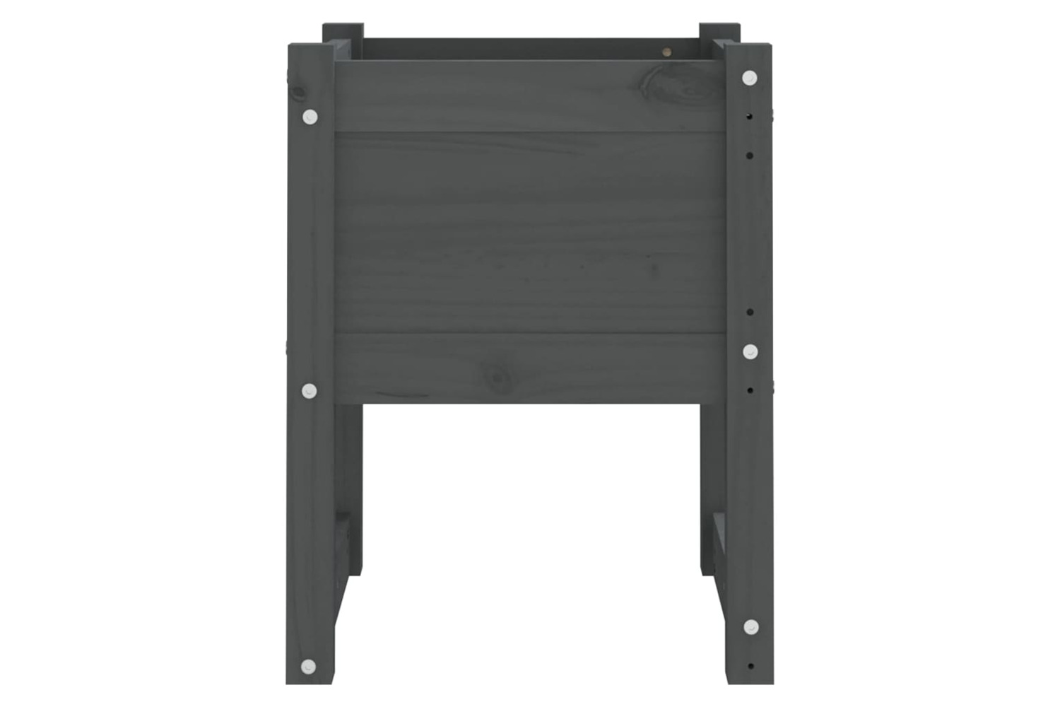 vidaXL 822112 Planters 2 Pcs Grey 40x40x52.5cm Solid Wood Pine