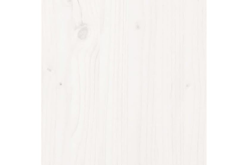 Vidaxl 823788 Planter With Shelf White 111.5x54x81 Cm Solid Wood Pine