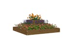 Vidaxl 823867 Planter Honey Brown 80x80x27 Cm Solid Wood Pine