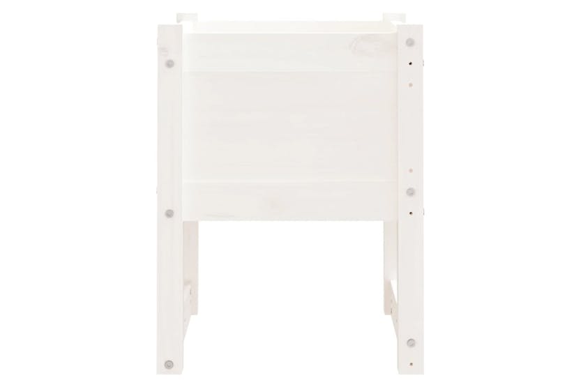 Vidaxl 822109 Planter White 40x40x52.5 Cm Solid Wood Pine