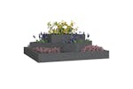 Vidaxl 823880 Planter Grey 83x83x27 Cm Solid Wood Pine