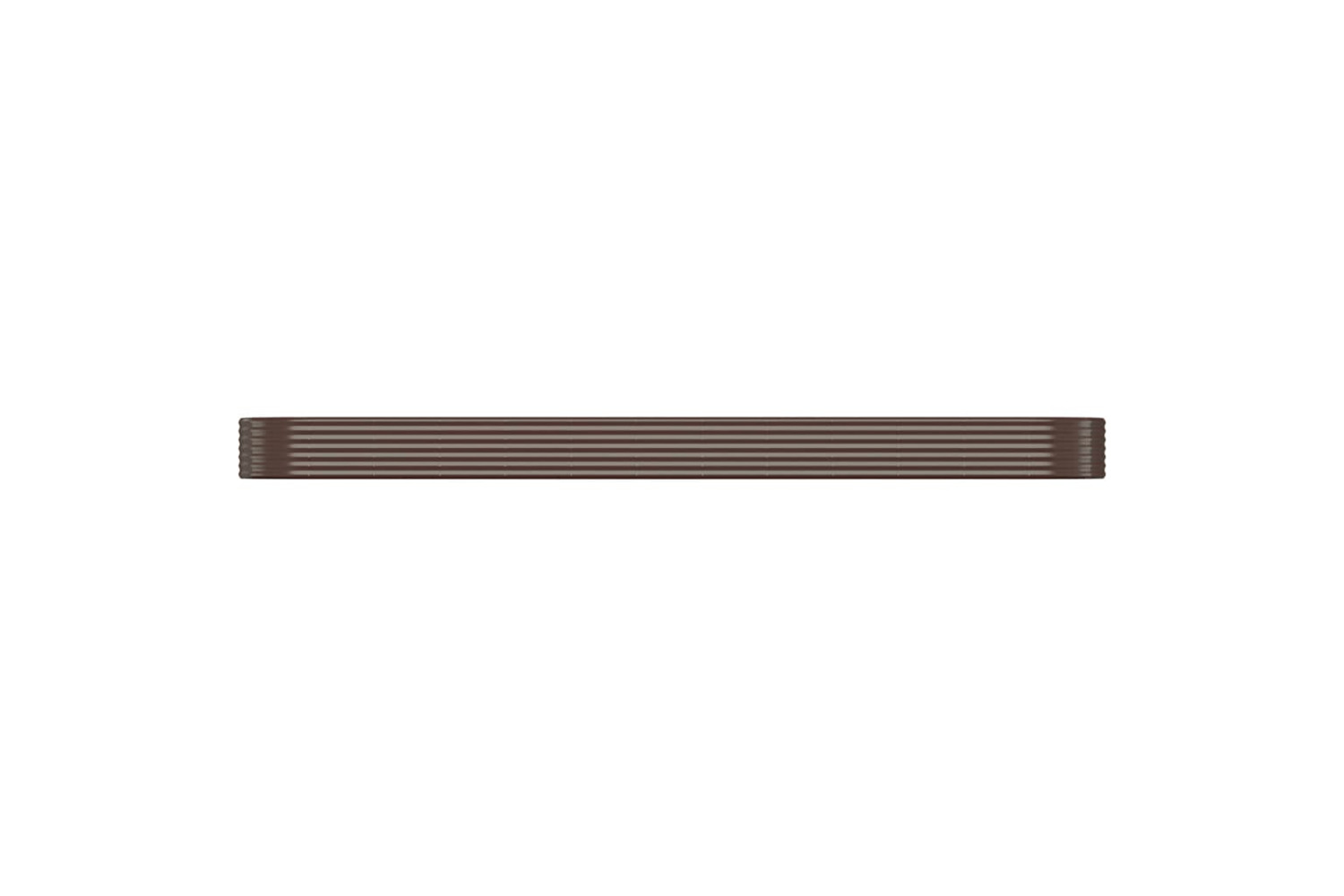 vidaXL 319010 Garden Raised Bed Powder-coated Steel 507x100x36cm Brown
