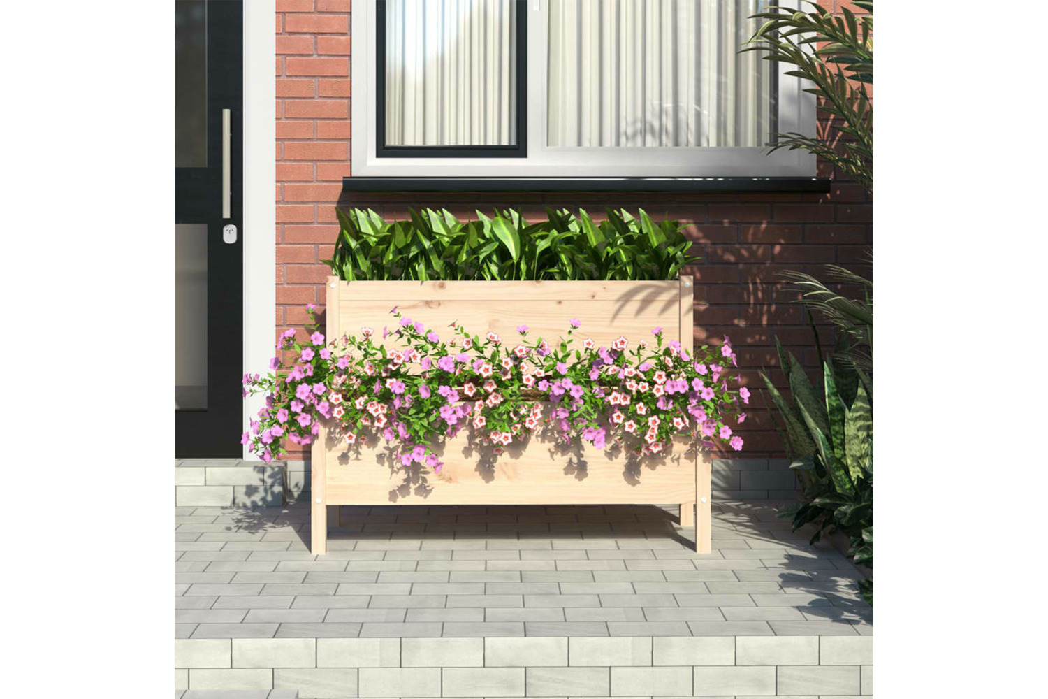 vidaXL 822262 Planter 110x84x75cm Solid Wood Pine