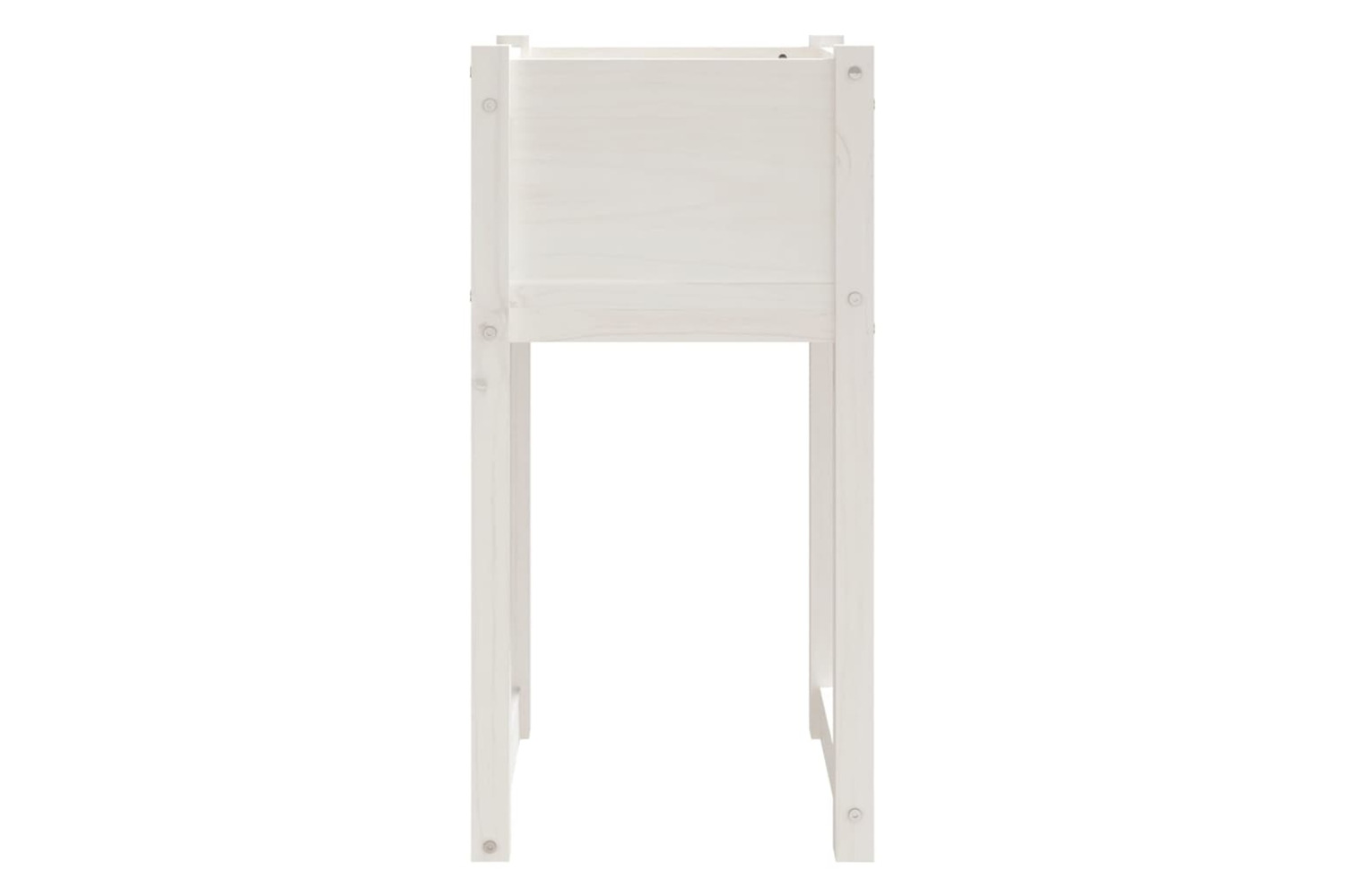 vidaXL 822124 Planter White 40x40x81cm Solid Wood Pine