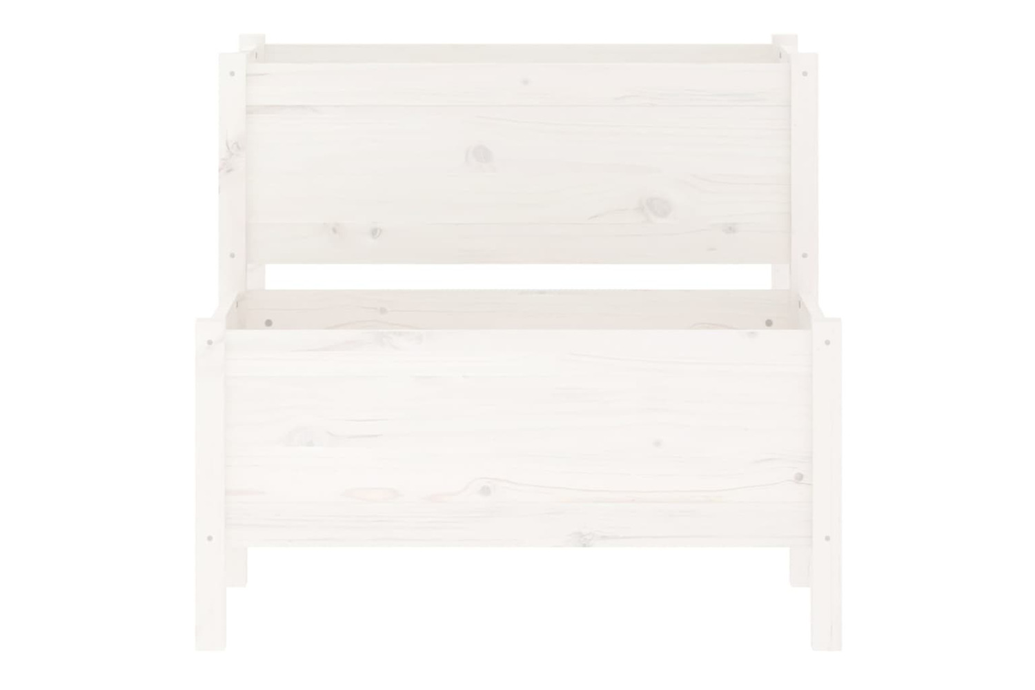 vidaXL 822258 Planter White 84.5x84x75cm Solid Wood Pine