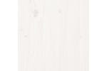 Vidaxl 822124 Planter White 40x40x81 Cm Solid Wood Pine