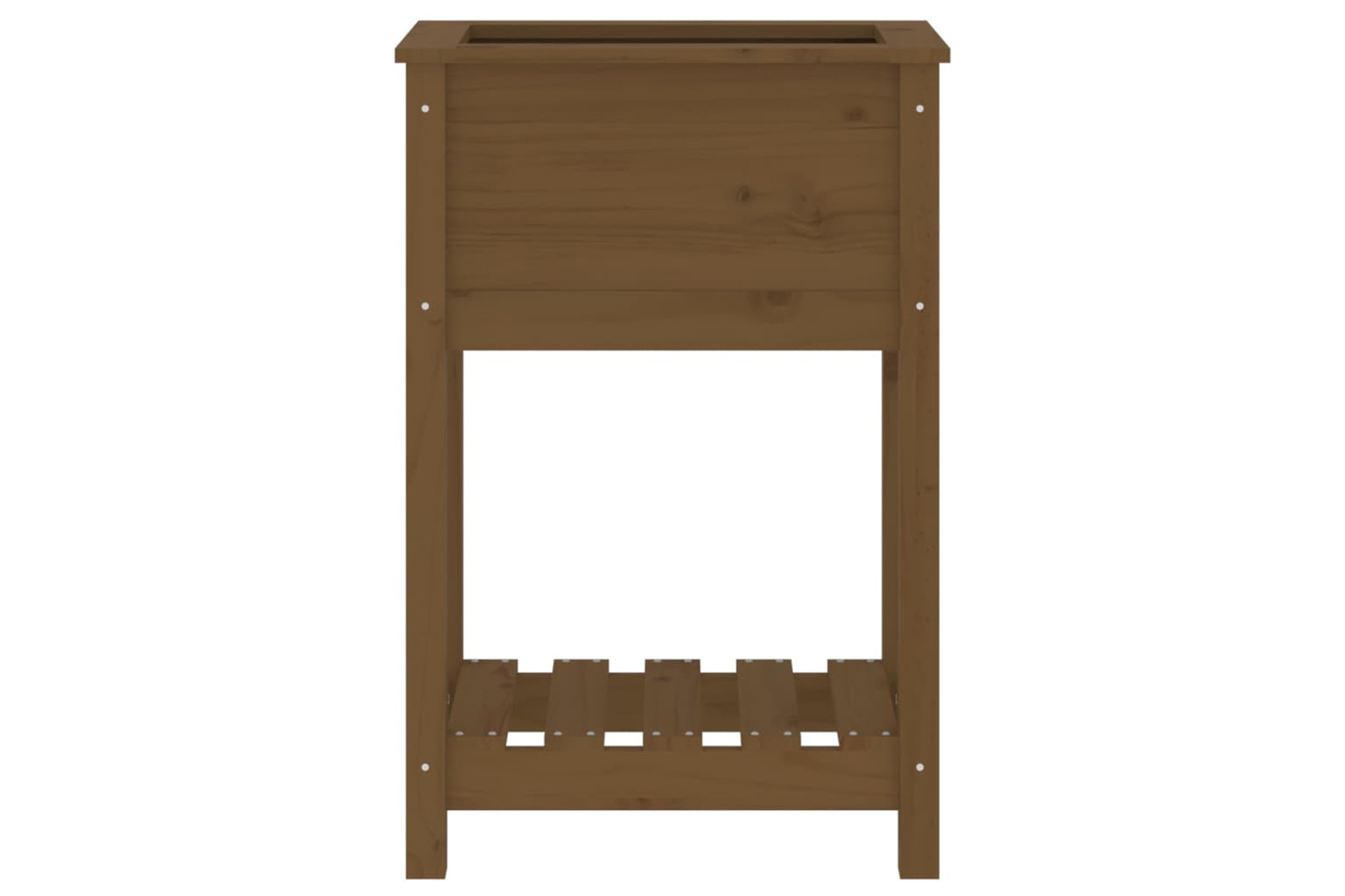 vidaXL 823755 Planter With Shelf Honey Brown 54x34.5x81cm Solid Wood Pine