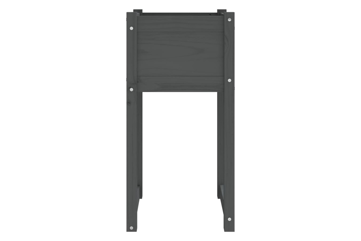 vidaXL 822127 Planters 2 Pcs Grey 40x40x81cm Solid Wood Pine