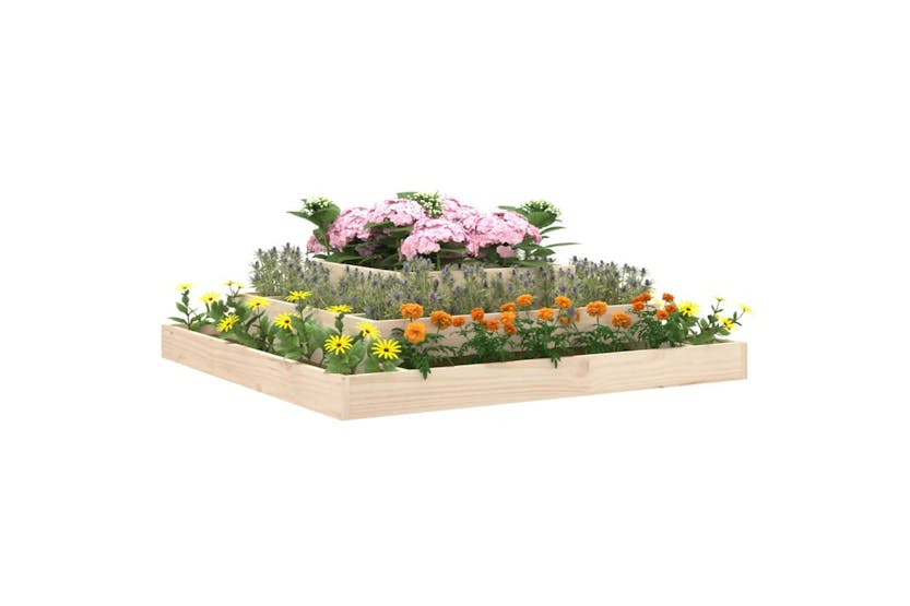 Vidaxl 823871 Planter 110x110x27 Cm Solid Wood Pine