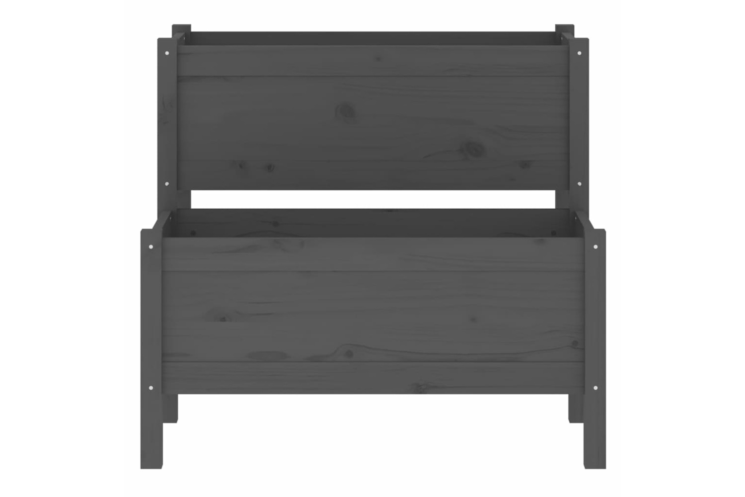 vidaXL 822259 Planter Grey 84.5x84x75cm Solid Wood Pine