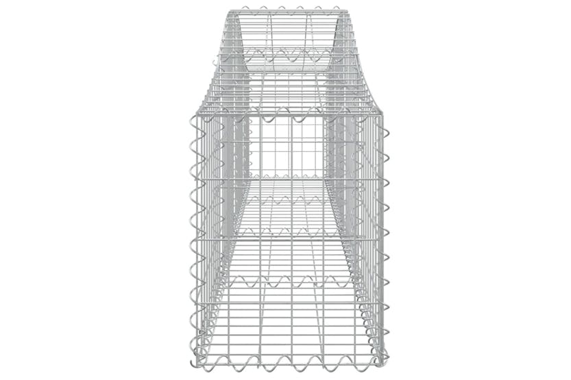 Vidaxl 3145368 Arched Gabion Baskets 3 Pcs 200x30x40/60 Cm Galvanised Iron