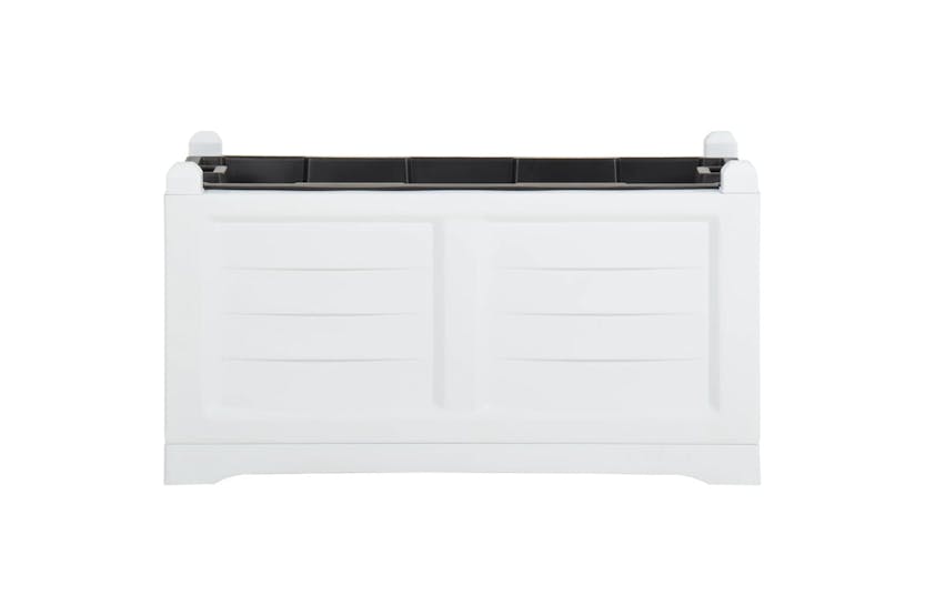 Vidaxl 331329 Flower Box White 80x42.5x42 Cm Pp