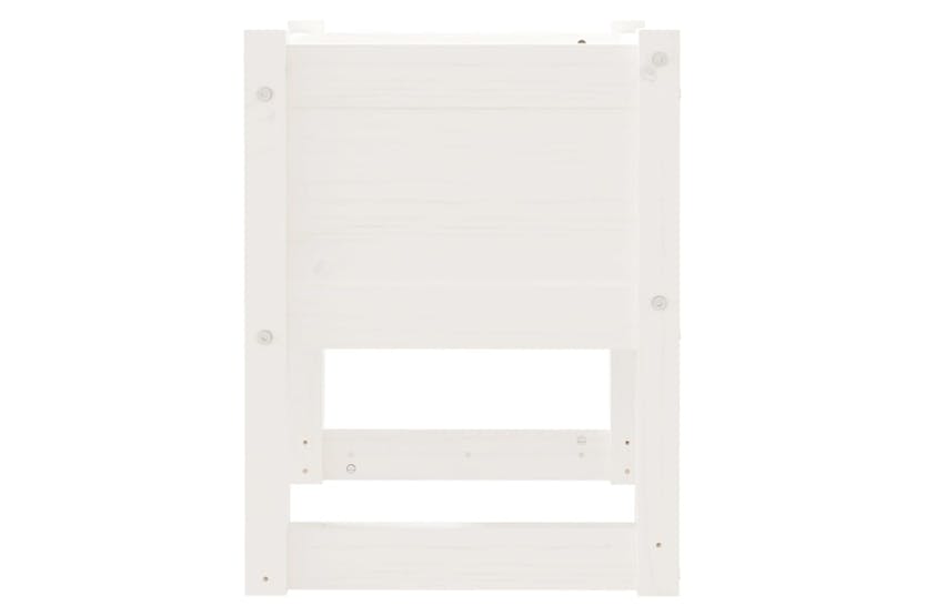 Vidaxl 822109 Planter White 40x40x52.5 Cm Solid Wood Pine