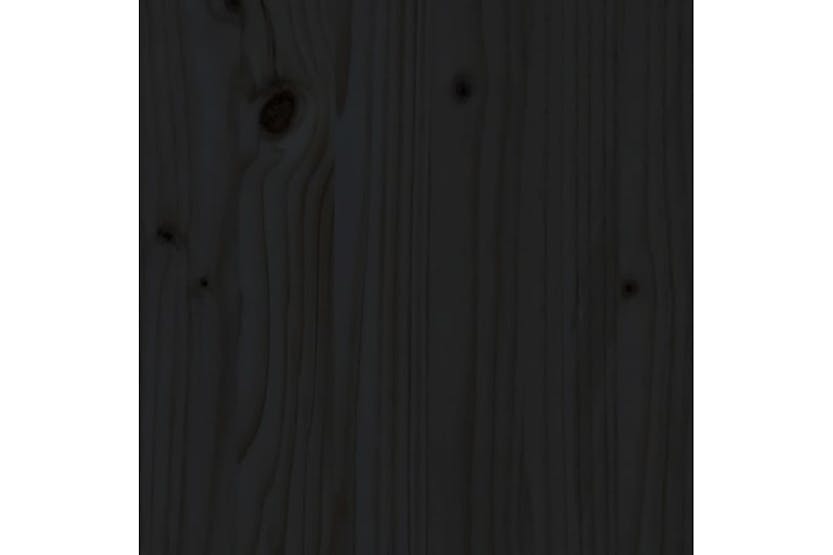 Vidaxl 823868 Planter Black 80x80x27 Cm Solid Wood Pine
