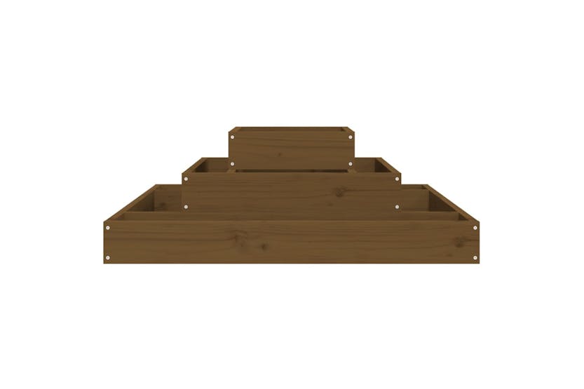 Vidaxl 823867 Planter Honey Brown 80x80x27 Cm Solid Wood Pine