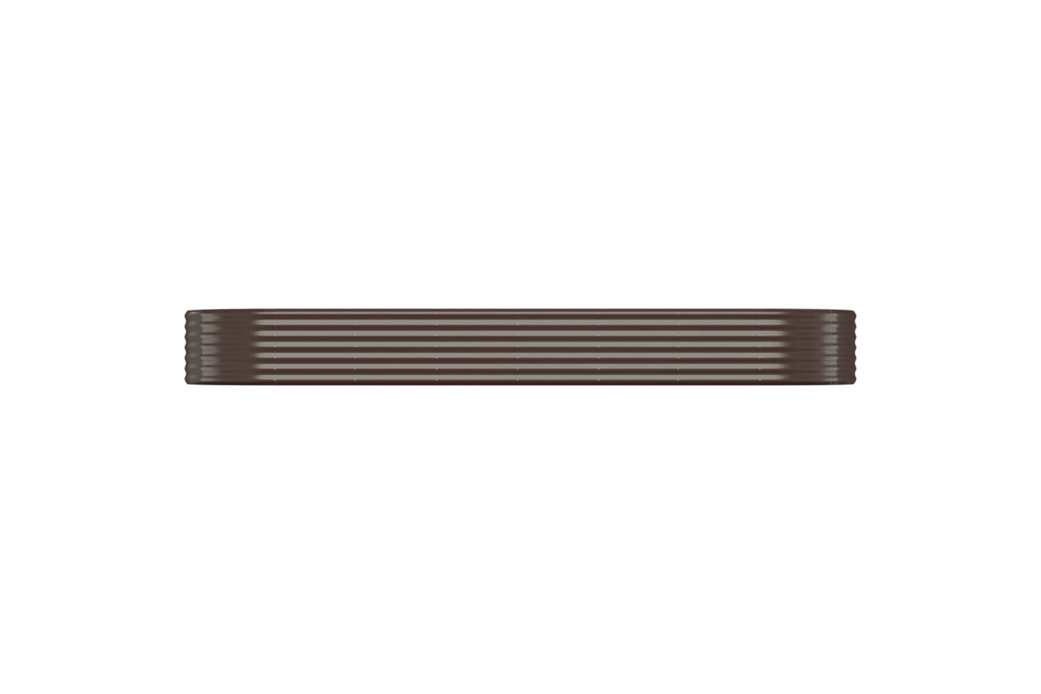 vidaXL 319000 Garden Raised Bed Powder-coated Steel 322x100x36cm Brown
