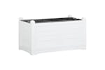 Vidaxl 331329 Flower Box White 80x42.5x42 Cm Pp