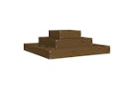 Vidaxl 823867 Planter Honey Brown 80x80x27 Cm Solid Wood Pine