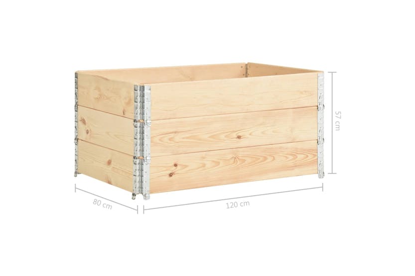 Vidaxl 3055163 Raised Beds 3 Pcs 80x120 Cm Solid Pine Wood (310051)
