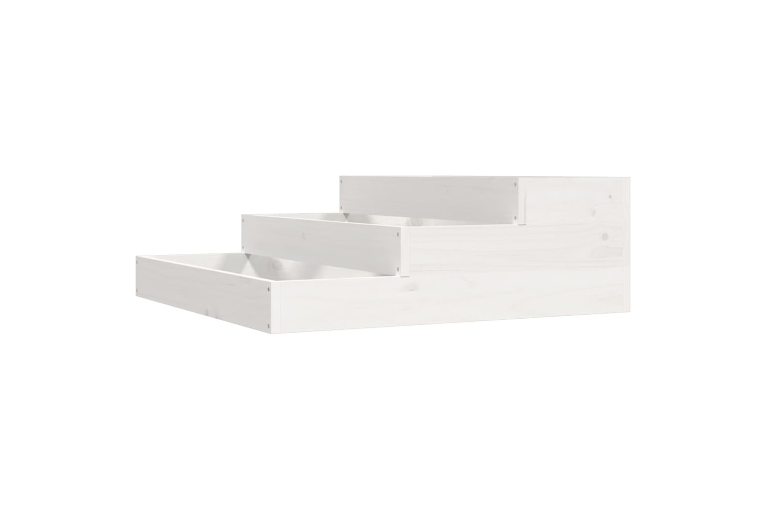 vidaXL 823907 Planter White 78x78x27cm Solid Wood Pine