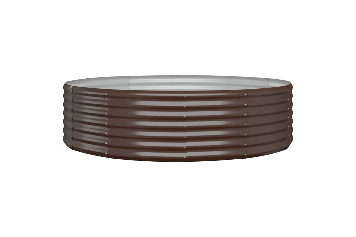 vidaXL 319020 Garden Raised Bed Powder-coated Steel 140x140x36cm Brown