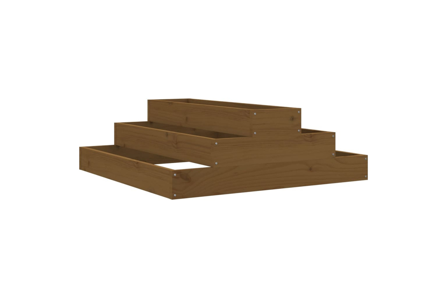 vidaXL 823895 Planter Honey Brown 80x80x27cm Solid Wood Pine