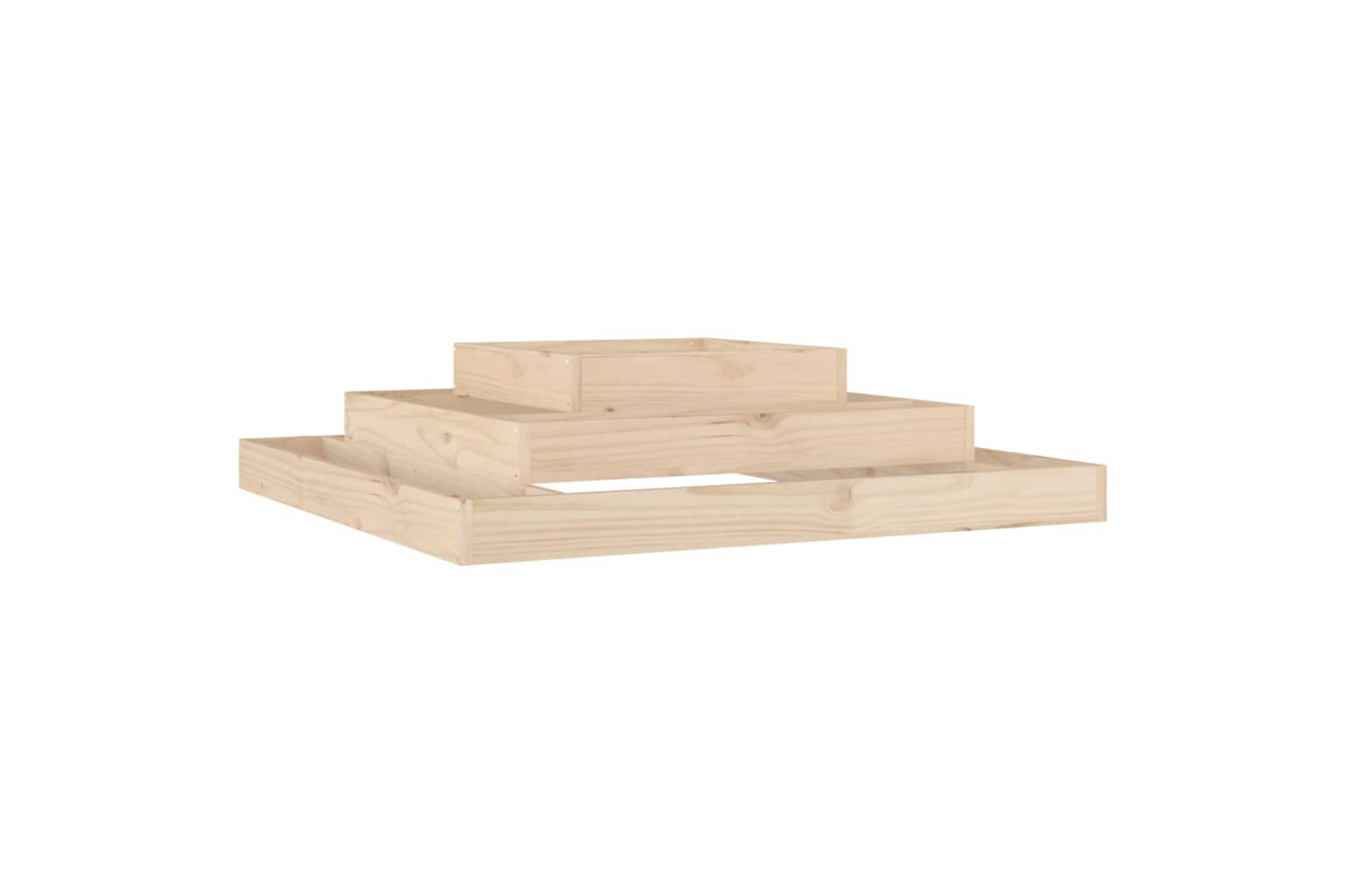 vidaXL 823871 Planter 110x110x27cm Solid Wood Pine